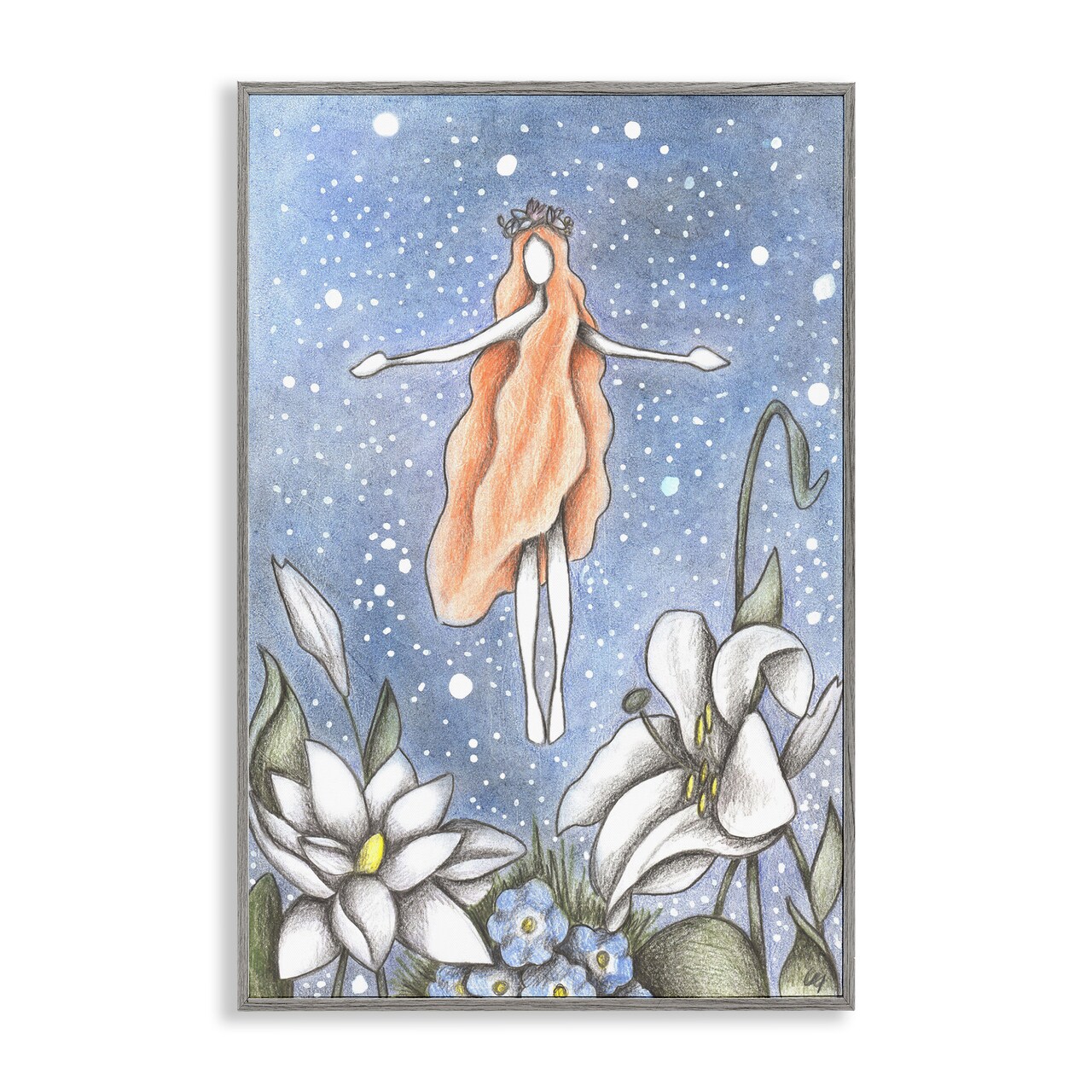 Stupell Industries Mystical Garden Fairy Sparkle Framed Giclee, design by Cecilia Battaini